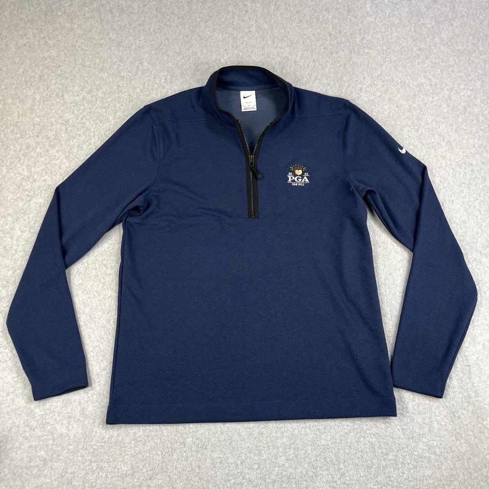 Nike PGA Oak Hill Championship 2023 Pullover Blue 1/4 Zip Soft Mens Medium